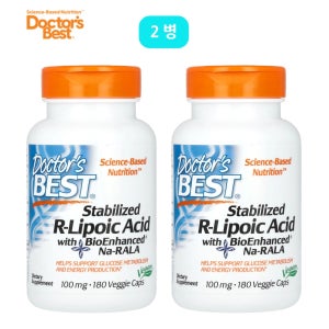 닥터스베스트 알리포산 알파리포산 R형 RLipoicacid 100mg 180베지캡슐 2병