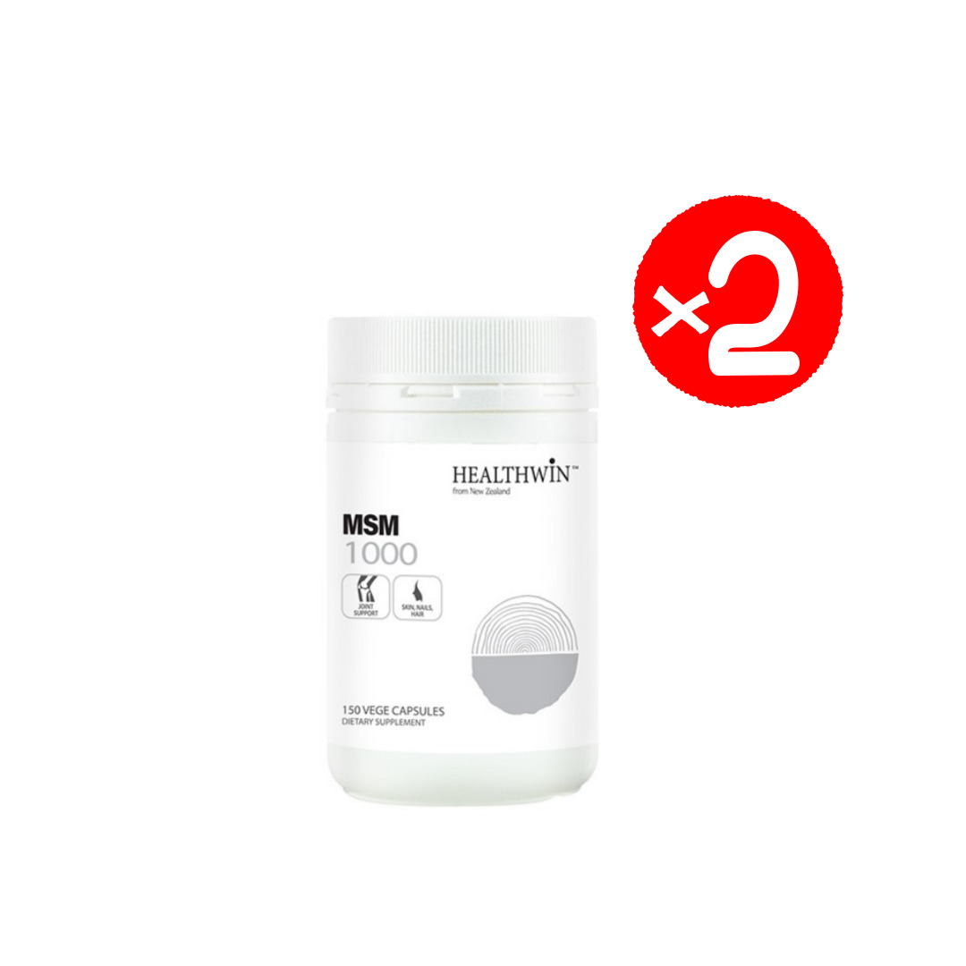 <b>헬스윈</b> 뉴질랜드 <b>관절</b> 연골 식이유황 MSM 1000mg 150캡슐x2