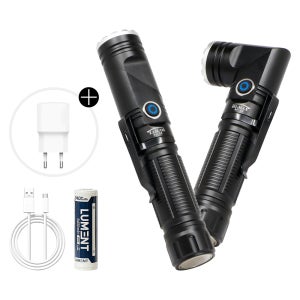 아노라이트 휴대용 ㄱ자변형랜턴 등산용 C타입 충전 18650 군용 후레쉬 SF10 일반세트