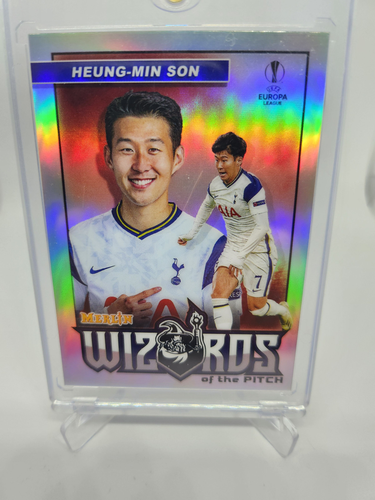 2020 Topps Merlin Chrome WH-S 손흥민 카드 EPL 카드 축구카드