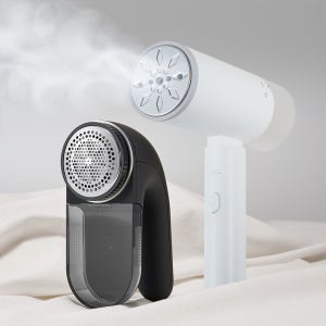 풀라스 휴대용 스팀다리미+세탁소용 보풀제거기 세탁물관리 필수템