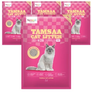 탐사 응고형 고양이 모래 무향 or 베이비파우더향 5L x 8팩 (총 40L)