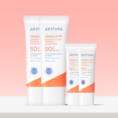 [더블] 에스트라 더마UV365 장벽수분무기자차선크림 40ml SPF50+ / PA++++ x 2개