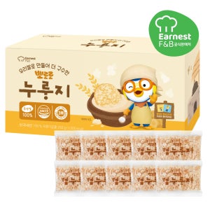 어니스트에프앤비 우리쌀로 만들어 더 구수한 뽀로로 누룽지 25g x 10개입
