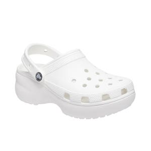 크록스 클래식 플랫폼 클로그 우먼 화이트
