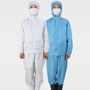 WSET-C-9/ 포켓없는 차이나카라 방진복투피스 제전복 클린복 남여공용/모자 마스크별도