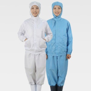 WSET- C/ 차이나카라 방진복 투피스 반도체 제전복 클린복 남여공용/ 모자 마스크별도