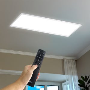 데이온 LED 사각 거실등 초슬림 엣지 1290X320 리모컨 색변환 밝기조절