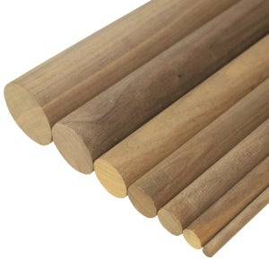 우디하우스몰 월넛 목봉 50파이 (지름 50mm) 나무봉 원목 우드봉 스트레칭봉