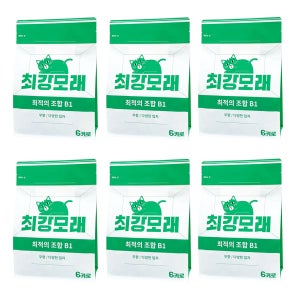 [2+1]최강모래 최적의 조합 B1,무향 고양이모래 와이오밍 벤토나이트 6kg, 6개
