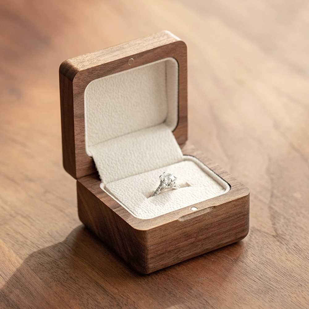 프로포즈 나무 반지 케이스 귀금속 우드 보석상자 원목