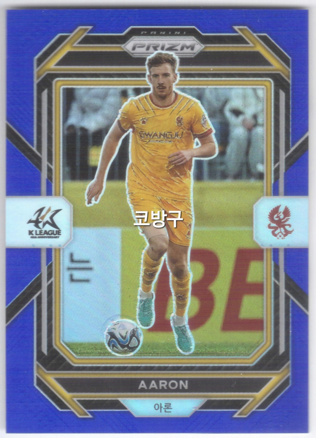 [99장한정]2023 파니니 K리그 프리즘 블루 광주FC 아론 축구카드[코방구]