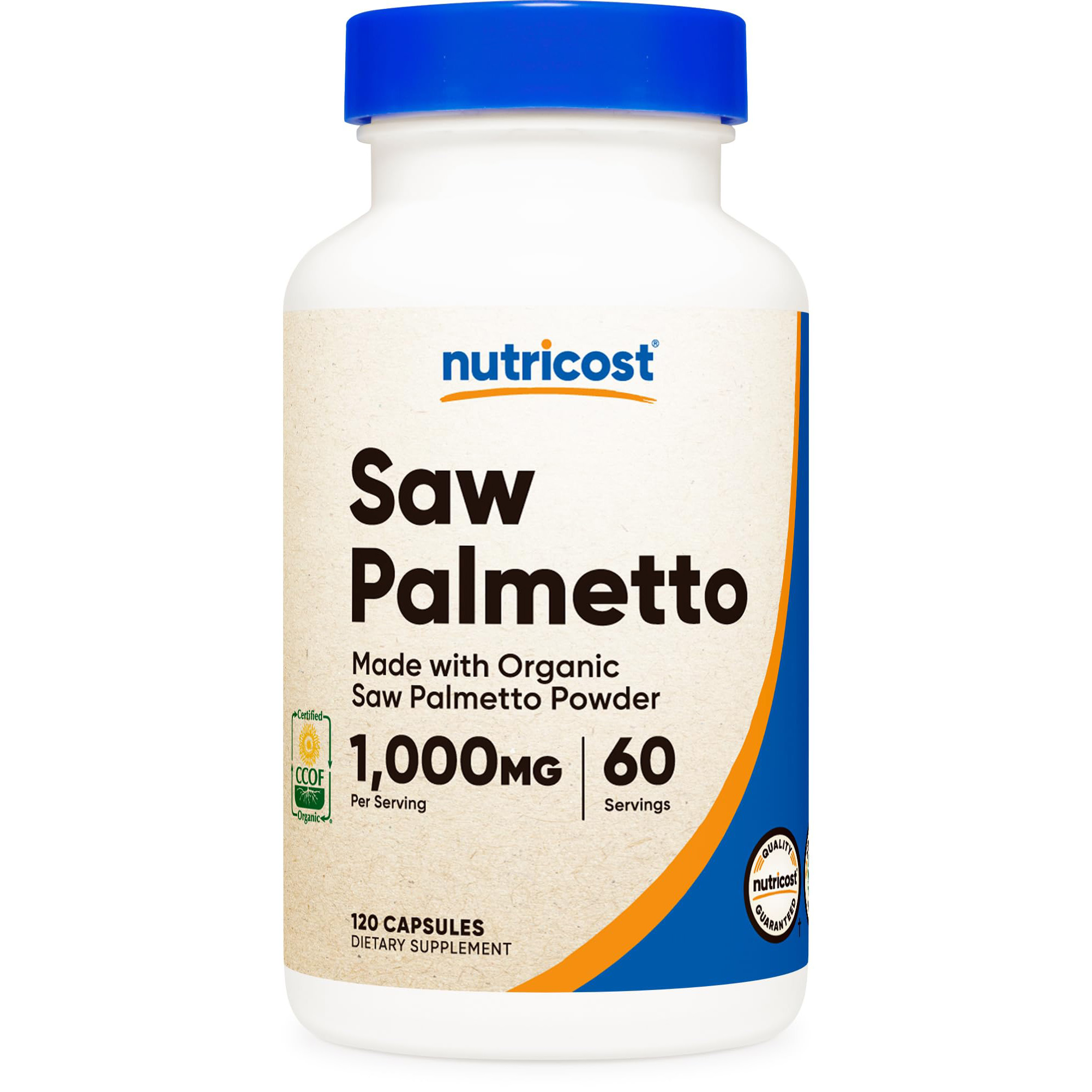 뉴트리코스트 <b>Nutricost 쏘팔메토</b> 1000mg 베지캡슐 120정