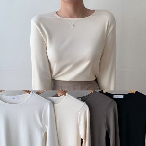 자체제작 긴팔 랍빠 이너 모달 티셔츠 레이어드티 봄