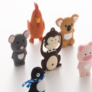 귀여운 캐릭터 동물 피규어 실리콘 윈도우 이동식 USB 외장 메모리 대용량 저장 장치