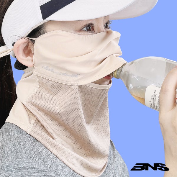 밥앤스미스 자외선차단마스크 골프 마스크 자전거 등산 기미 목 얼굴 햇빛가리개