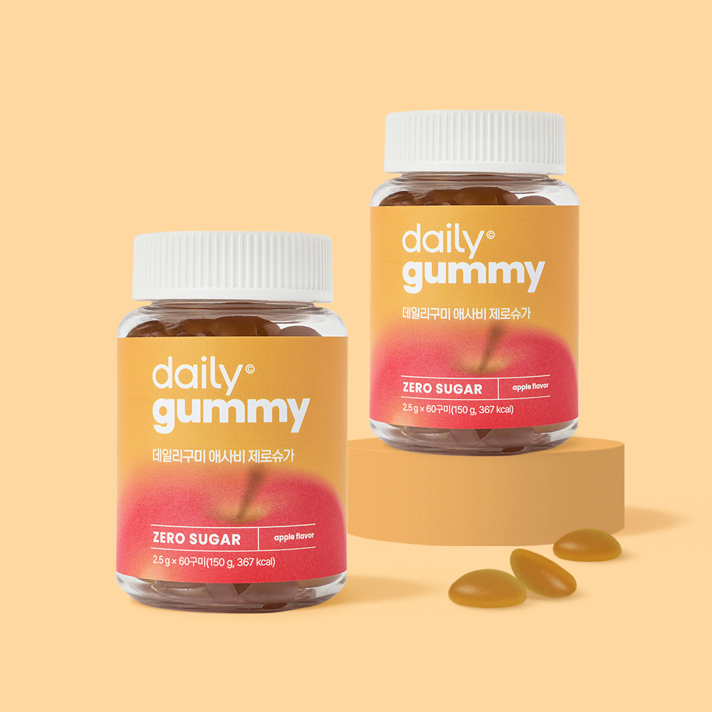 데일리 <b>구미</b> <b>애사비</b> 젤리 제로슈가 2.5g x 60<b>구미</b>(병), 2개