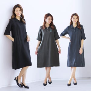 가볍고 시원한 인견 데일리 여성 캐주얼 카라 원피스