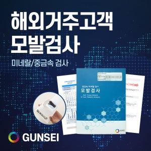 [해외 거주자] 건세 미네랄 모발 검사 중금속검사 만성피로 수면 두통 맞춤영양제 추천 1대1 상담 서비스