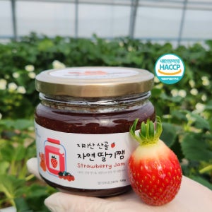 지리산 산골 자연 수제 딸기잼 500g