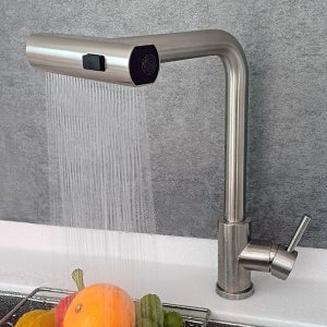 크라운 싱크대 수전 무광 주방 폭포수전 수도꼭지 교체