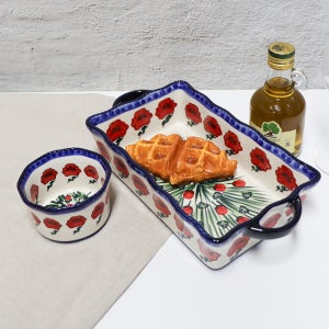 파뷔에 폴 레드파피 램킨볼 2P세트 (그라탕기+램킨볼)