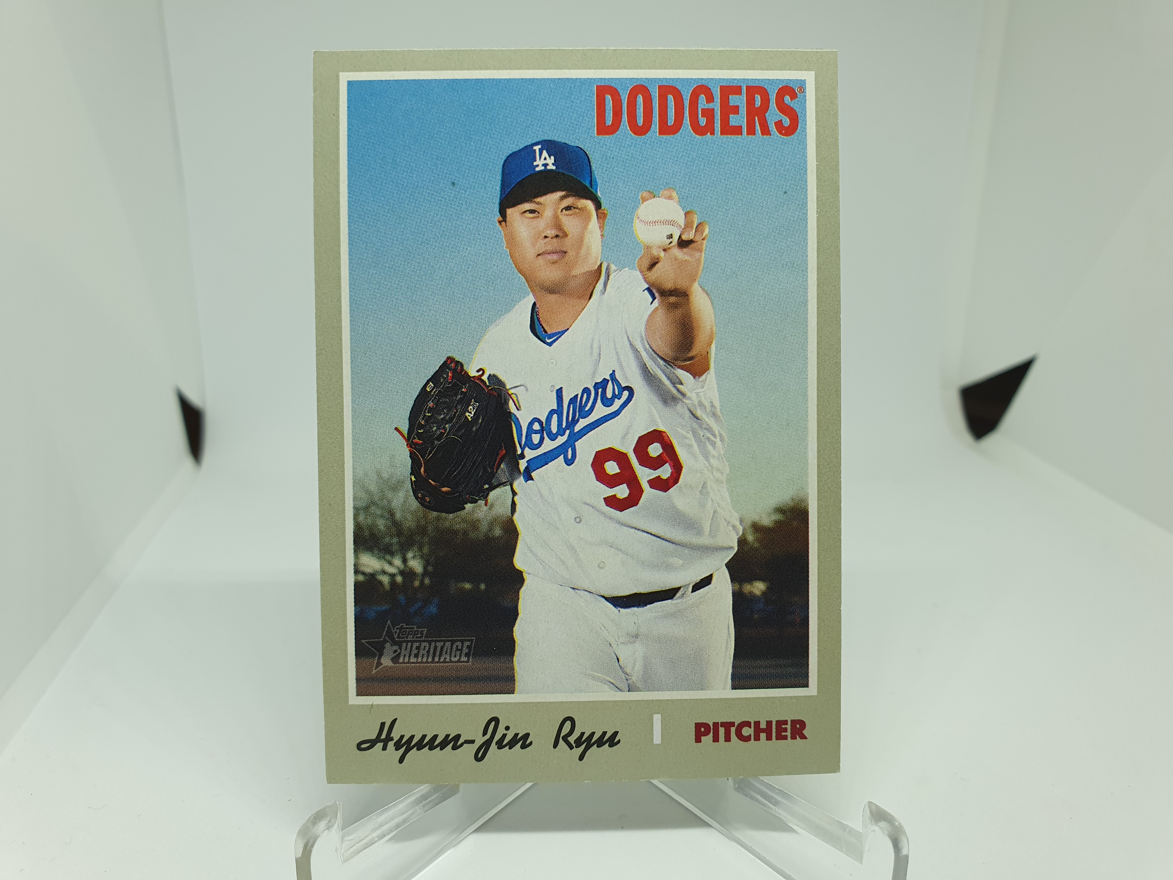류현진 야구카드 2019 TOPPS Heritage MLB카드 LA 다저스 Dodgers