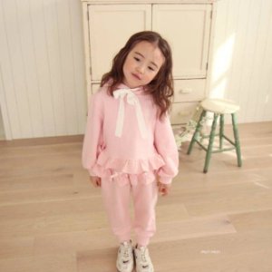 모리모리 나나프릴후드티 24봄 유아 아동 여아 셔링 리본 티셔츠