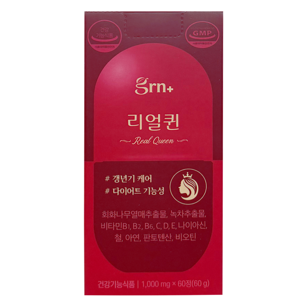 <b>GRN</b> 리얼퀸 갱년기 다이어트 60정 1병 1개월분
