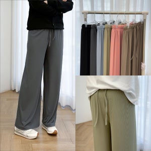 시원한 여름 찰랑 와이드핏 밴딩 하이웨스트 쿨팬츠