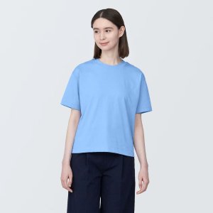 [무인양품] 여성 저지 크루넥 반소매 티셔츠 (면티) BB2P5A4S