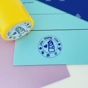 (주문제작_원형) 디자인 기업/상점 로고, 어린이집, 학원, 칭찬도장, 행사, 이벤트, 레이스 스탬프, 카드 도장, 스탬프 투어, 전시, 박람회