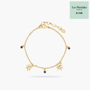 [레네레이드] 골드 별과 미드나잇 블루 톤 참 팔찌