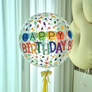 옹브레 헬륨풍선 해피벌스데이 생일 이벤트풍선 부산당일풍선 1번