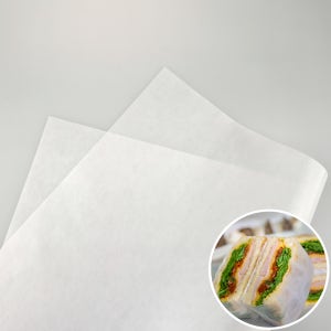 유산지 무지 25x35cm 샌드위치 포장지 식품종이 500매