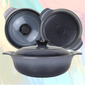 러브송 블랙펄 인덕션 겸용 통주물 양수냄비 27cm