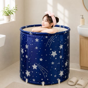 스토리빙 반신욕 1인 간이욕조 사우나 원룸 휴대용 접이식 욕조