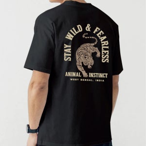 더림 호랑이 티셔츠 헤비코튼 반팔 짐웨어 두꺼운 면티 상남자 오버핏