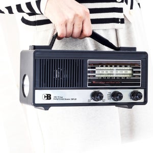 코비 효도라디오 휴대용 CFR-25+아답터 추가 FM AM 대형 스피커 등산용 야외 캠핑