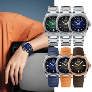 (6종 선물) 미도 멀티포트 TV 빅 데이트 5종 남자메탈 우레탄시계 백화점AS