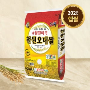 2026년 철원오대쌀 10kg 백미 상등급 26년