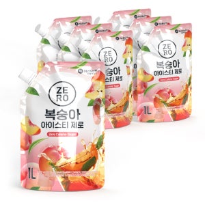 맥널티 복숭아 아이스티 제로 1L x 6개입