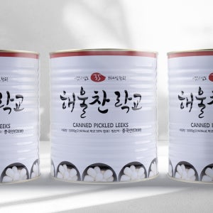 삼도 프리미엄 락교 3S 3kgX6캔 해울찬 일식 락교 대용량 업소용 반찬