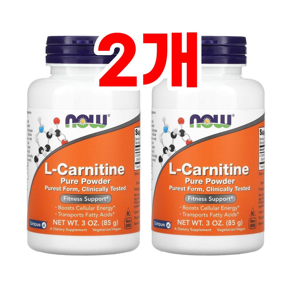 [2개] NowFood L<b>카르니틴 퓨어파우더</b> 85g