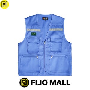 다목적 현장 T/C 천 작업조끼 RC-72 하늘