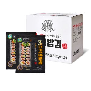 [성경김본사] 세번구운 김밥김(10매) 22g, 100개