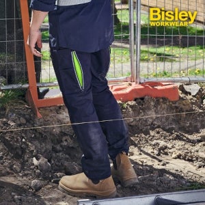 굿워크 비즐리 워크웨어 에어플로우 스트레치 립스탑 벤티드 카고 팬츠 BPC6150 굿워크
