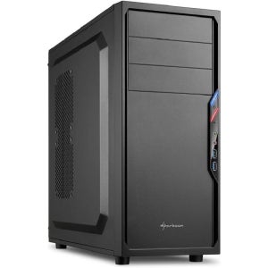 Sharkoon ATX/MicroATX 미드타워 PC 케이스 VS4-V 시리즈 블랙 SHA-VS4-VBK