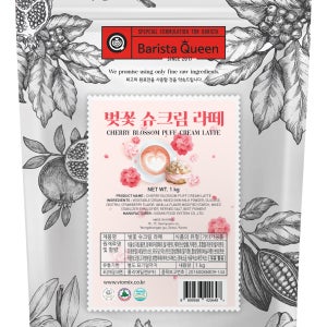 바리스타퀸 벚꽃 슈크림 라떼 파우더 1kg 1박스 (1개)