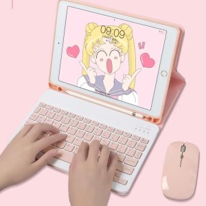 갤럭시탭 태블릿 키보드 케이스 S6 S7 A6 탭거치대 빨간펜 엘리하이 패드 커버